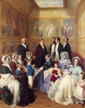  del - La reina Victoria y el príncipe Alberto con la familia del rey Luis Felipe Francisco Xaver Winterhalter